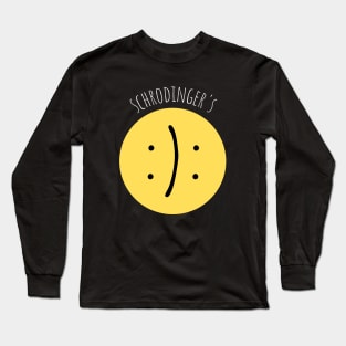 Schrodingers Smiley Long Sleeve T-Shirt